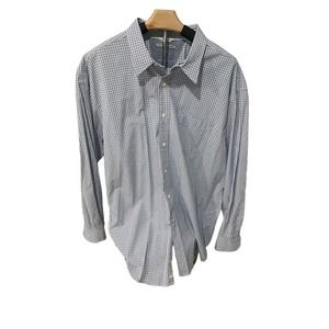 Vintage Nautica Shirt Mens‎ XXL 2XL Blue White Plaid Long Sleeve Button #153